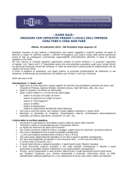 dawn raid - indagini con ispezioni presso i locali dell`impresa