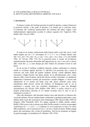 IL VOCALISMO DELLA SICILIA CENTRALE: