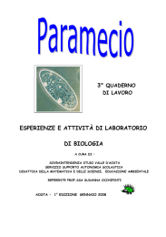 ESPERIENZE E ATTIVITÀ DI LABORATORIO DI BIOLOGIA