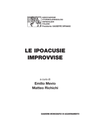 le ipoacusie improvvise