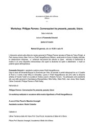 Workshop: Philippe Parreno. Conversazioni tra presente, passato