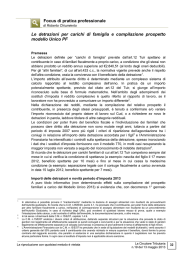 Le detrazioni per carichi di famiglia e