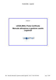 LEGALMAIL Posta Certificata Manuale attivazione