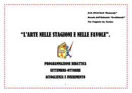 “L`ARTE NELLE STAGIONI E NELLE FAVOLE".