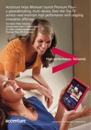 Accenture helps Mediaset launch Premium Play— a
