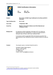 Revocation of EASA Type Certificate for the Silvercraft