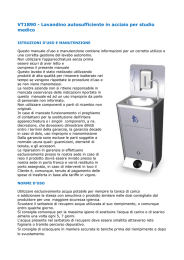 VT1890 - Lavandino autosufficiente in acciaio per studio medico