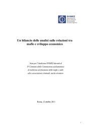 Un bilancio delle analisi sulle relazioni tra mafie e sviluppo