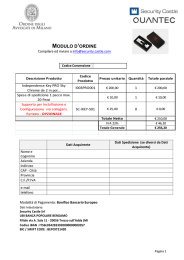 modulo d`ordine - Ordine degli Avvocati di Milano