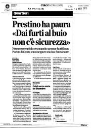 Nessuno esce più la sera neanche a portar fuori il cane Piscine di