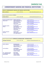 correspondent banking and financial institutions