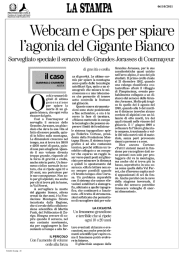 Webcam e Gps per spiare l`agonia del Gigante