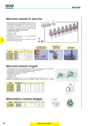 Morsettiere volanti doppie Morsetti volanti in stecche Morsetti volanti