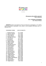 1 All`assessore alle politiche giovanili Remo Cubicciotti e pc al