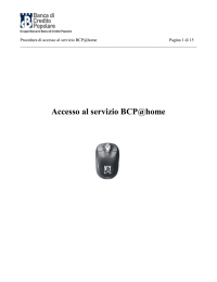 Accesso al servizio BCP@home