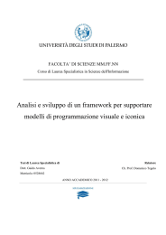 Analisi e sviluppo di un framework per supportare
