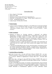 Curriculum Vitae - Dipartimento di Fisica