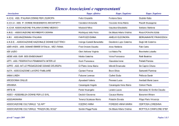 Elenco Associazioni e rappresentanti