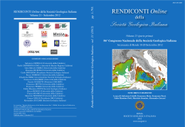 Rendiconti Online della Società Geologica Italiana