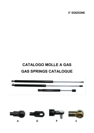 CATALOGO MOLLE A GAS GAS SPRINGS CATALOGUE