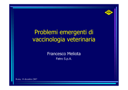 Vaccini per uso veterinario