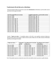 Schema di compatibilità dei file prodotti da Meridiana e da Mercurio