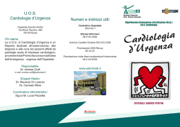 U.O.S. Cardiologia d`Urgenza Numeri e indirizzi utili