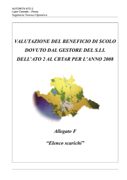 Allegato F "Elenco scarichi"