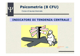 Lez.6.1-CFU 8- Indicatori di tendenza centrale