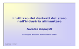 L`utilizzo dei derivati del siero nell`industria alimentare