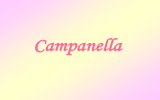 Campanella L`universale animazione delle cose