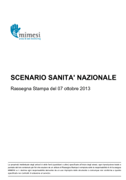 scenario sanita` nazionale - Ordine dei Medici di Ferrara