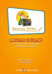 Progetto educativo - A scuola con Geronimo Stilton