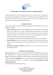 Approfondimenti sul sovraindebitamento