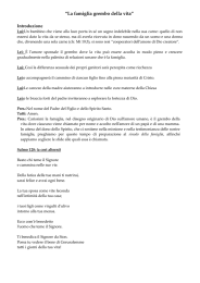 “La famiglia grembo della vita”