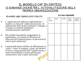 Modello CAF in sintesi