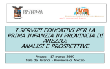 “I servizi educativi per la prima infanzia in provincia di Arezzo” e