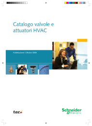 Valvole a attuatori HVAC