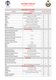 Consulta il nostro Listino Prezzi