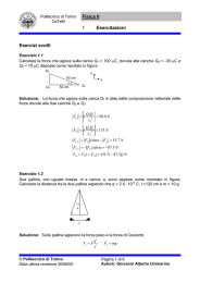 Esercitazioni scheda 1 - Corsi di Laurea a Distanza