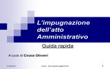 L`impugnazione Dell`atto Amministrativo