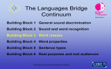 Building Block 3 Word classes