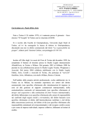 Curriculum Vitae Paolo Jorio