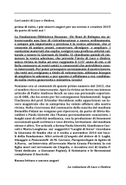 Cari amici di Luce e Ombra, prima di tutto, i più sinceri auguri per un