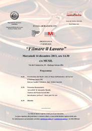 “Filmare il Lavoro”