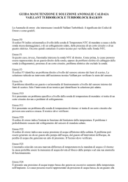 GUIDA MANUTENZIONE E SOLUZIONE ANOMALIE CALDAIA