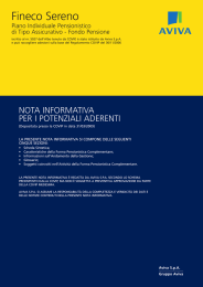 Fineco Sereno - Aviva Italia