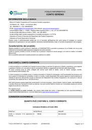 conto sereno - Banca di Credito Cooperativo di Conversano
