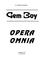 Tutti i testi delle canzoni dei Gem Boy, uno dei