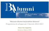 “Bocconi Alumni Association Ginevra” Programma di sviluppo per il